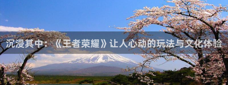 开丰娱乐：沉浸其中：《王者荣耀》让人心动的玩法与文化体验